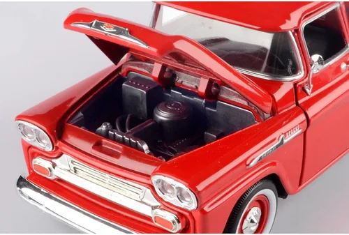 Miniatura 4 de Motor Max 1:24 W/B American Classics 1958 Chevrolet Apache Fleet Side Pickup Camión Diecast para niños unisex