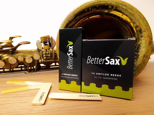 Miniatura 6 de BetterSax Cañas de corte de jazz para saxofón Tenor, fuerza 2.0, paquete de 5 para una calidad de sonido superior, perfectas para actuaciones