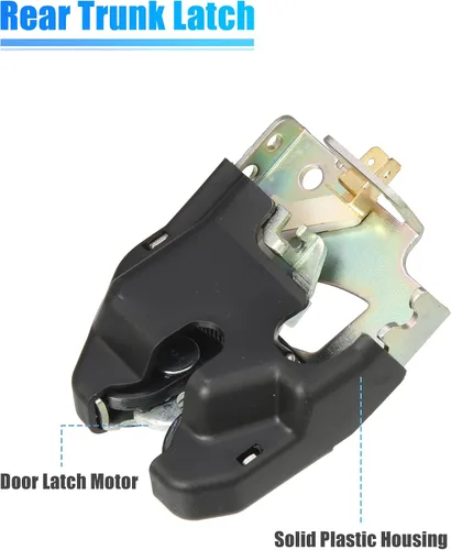 Miniatura 4 de X AUTOHAUX Cerradura de la puerta trasera del coche del actuador del pestillo de la puerta del maletero trasero 74851-S5A-013 para Honda Civic