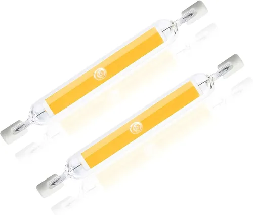 Miniatura 7 de R7s - 2 bombillas LED de 20 W, regulables, luz COB de 200 W, bombillas halógenas equivalentes a súper brillo, luces LED de doble extremo