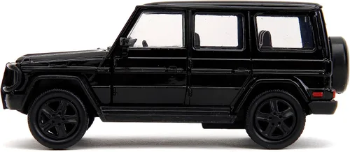 Miniatura 3 de Jada Pink Slips 1:32 W1 Mercedes Benz Clase G 4x4 Coche fundido a presión, juguetes para niños y adultos (negro)