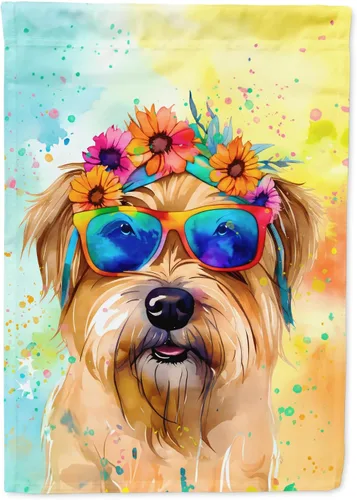 Miniatura 51 de Caroline's Treasures DAC2448GF - Bandera de jardín con diseño de perro afgano hippie Dawg, bandera decorativa para patio exterior, patio, obras