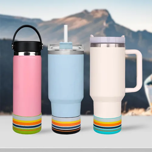 Miniatura 6 de HEYSKAY Protective Flask - Bota de silicona de 12 a 40 onzas para botella de agua Hydro Flask, y compatible con Stanley Tumbler, Yeti, Simple