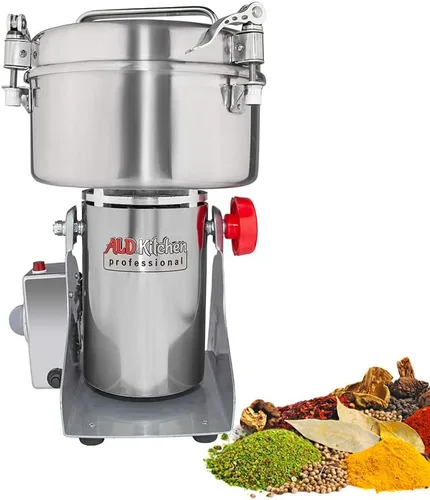 Miniatura 10 de ALDKitchen Molino de grano Molinillo tipo oscilante para especias, hierbas, raíces Uso comercial Acero inoxidable 110V (26.46 oz)