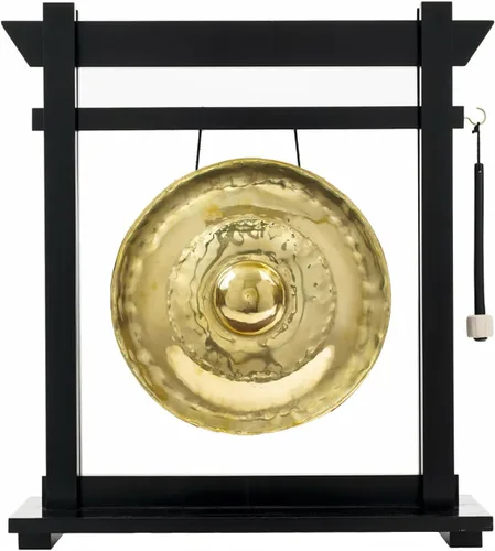Miniatura 6 de Gongs de pezón dorado tailandés en soportes incluye gong, tu elección de soporte, y maza/tono brillante transparente/gong fabricado en Tailandia