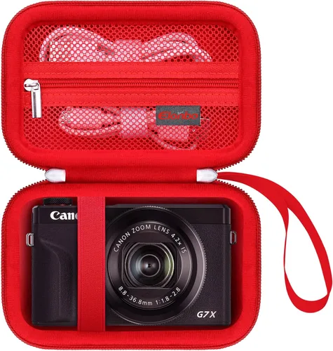 Miniatura 11 de Elonbo Funda para cámara digital Canon PowerShot G7 X Mark III/G7 X Mark II/Canon Powershot SX740 HS/ SX730 HS/ SX720 HS - Funda de transporte