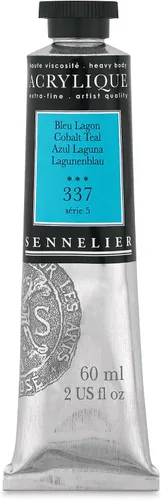 Miniatura 113 de Sennelier Acrílico para artistas extrafinos, 2.0 fl oz, luz verde cromo S3