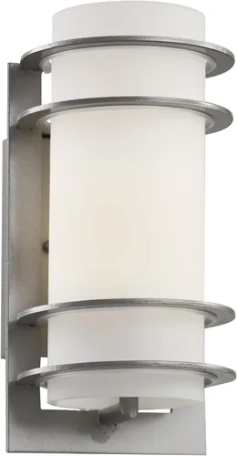 Trans Globe Imports 40204 SL - Farol de pared moderno contemporáneo de la colección Zephyr en peltre, níquel, acabado plateado,