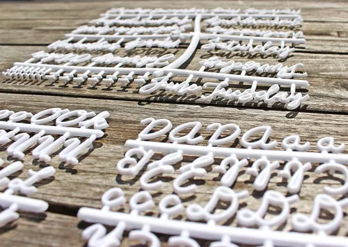 Miniatura 6 de Felt Creative Home Goods - Juego de letras extra cursivas Juego de letras del alfabeto, números, puntuación de más de 375 piezas extra atrevidas
