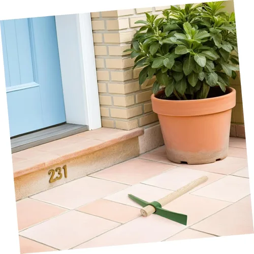 Miniatura 8 de Yardwe Recogedor de jardín, herramienta de jardín para plantación de flores, pico, cultivador, azada, azada de jardín, azadas oscilantes, azadas