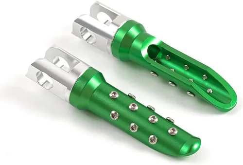Miniatura 4 de Clavijas de pie delantero de extensión CNC de 0.78 pulgadas, clavijas de pie delanteras elevadoras para Yamaha YZF-R1 2000-2003, YZF1000 R1 Verde