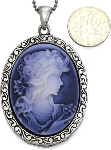 Miniatura 5 de SoulBreeze - Collar con colgante de camafeo para mujer