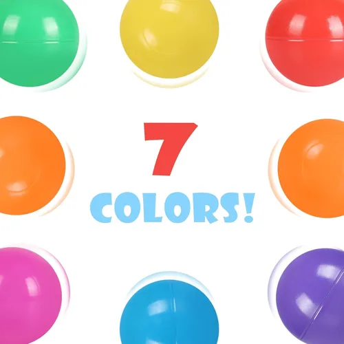 Miniatura 6 de 100 Pack de bolas para tienda de campaña de bolas, bolas de plástico coloridas libres de BPA, bolas de juego para bebés para pozo de bolas, casa