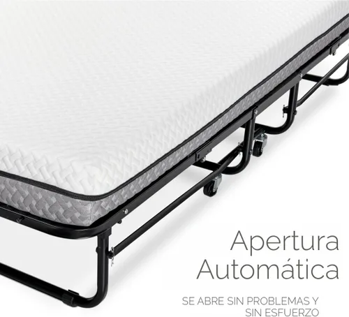Miniatura 6 de Milliard Cama Plegable Deluxe Diplomat con Colchón para Adultos, Tamaño Twin, Cama Portátil y Plegable con Colchón de Espuma Viscoelástica de Lujo