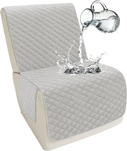 Miniatura 37 de Arfntevss Fundas para sofá seccional reclinable para sofá seccional en forma de L, funda antideslizante lavable para sofá reclinable con forma de L