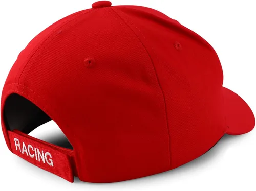 Miniatura 15 de Trendy Apparel Shop Gorra de béisbol con bandera de carreras bordada en 3D