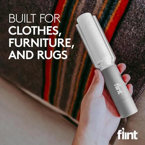 Miniatura 8 de Flint Plus XL Removedor de pelusa retráctil y rodillo de pelo de mascotas para ropa – Rodillo de pelusa rellenable y reutilizable con 140 hojas