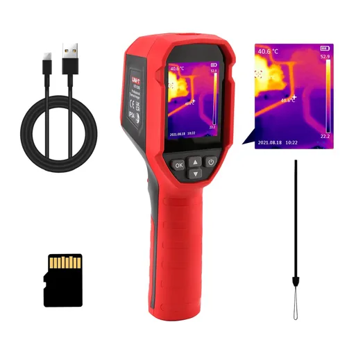 UNI-T UTi120S Cámara térmica infrarroja Cámara de imagen térmica de mano 120x90 IR Resolución 10800 píxeles, Cámara de imágenes térmicas,
