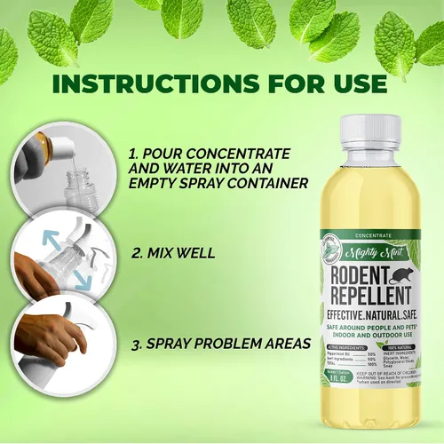 Miniatura 5 de Spray repelente de roedores y concentrado de aceite de menta, hace 1 galón