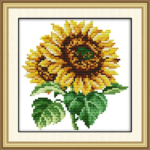 Miniatura 8 de ITSTITCH Kits de punto de cruz estampados DIY 11CT patrones de bordado para adultos, kits de punto de cruz para decoración del hogar, flores