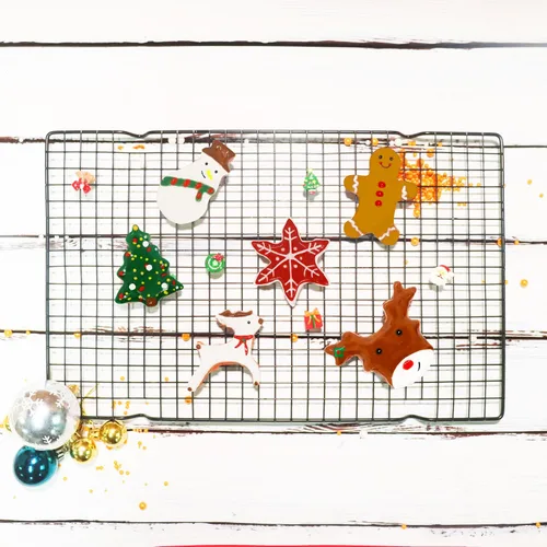 Miniatura 7 de Juego de cortadores de galletas de Navidad, 6 piezas grandes de cortadores de galletas navideñas – árbol de Navidad, muñeco de nieve, hombre