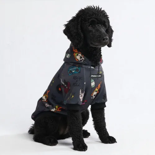 Miniatura 115 de Spark Paws Sudadera con capucha para perro, suéter de primera calidad para perros pequeños, medianos y grandes Trajes cálidos para bulldogs