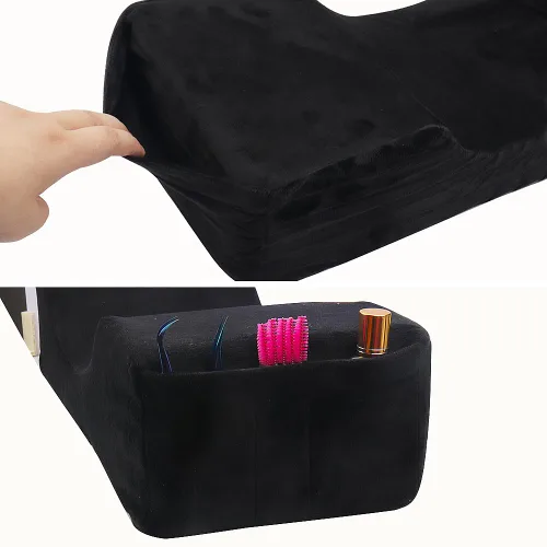 Miniatura 4 de Extensión de pestañas de terciopelo para salón de belleza, almohada de espuma viscoelástica para el cuello para extensiones de pestañas, injerto