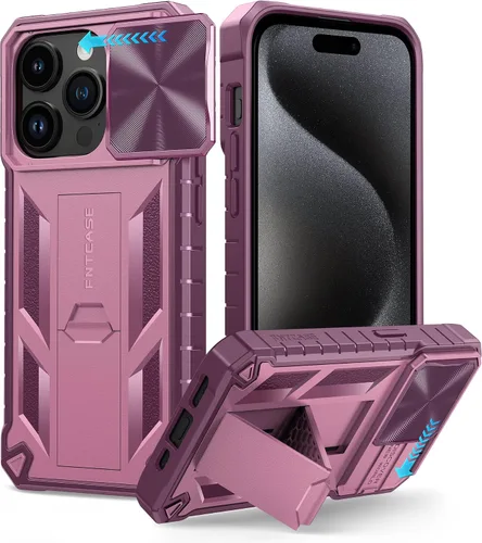 Miniatura 14 de FNTCASE for iPhone 11-Pro Phone Case: Military Grade Drop Proof Mobile Cover with Kickstand & Slide Rugged Shockproof Bumper Heavy Duty Protector
