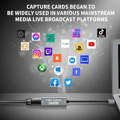 Miniatura 3 de Papeaso Tarjetas de captura de video, 4K HDMI a USB 3.0 dispositivo de captura de video, 1080P HD 60 fps transmisión en vivo y grabación de video