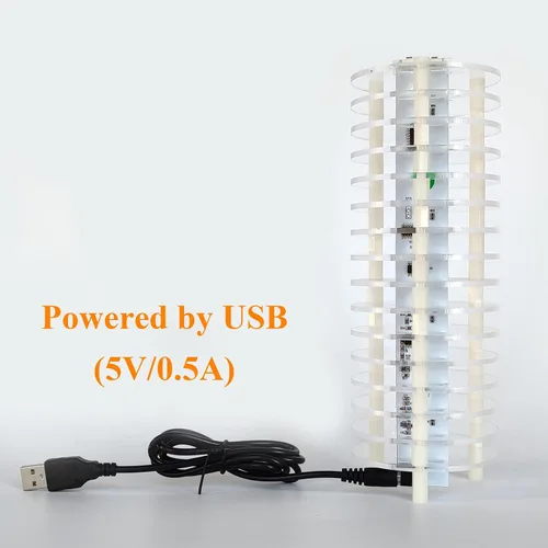 Miniatura 7 de Kits electrónicos de luz de audio LED DIY (PP16LED-ROUND)