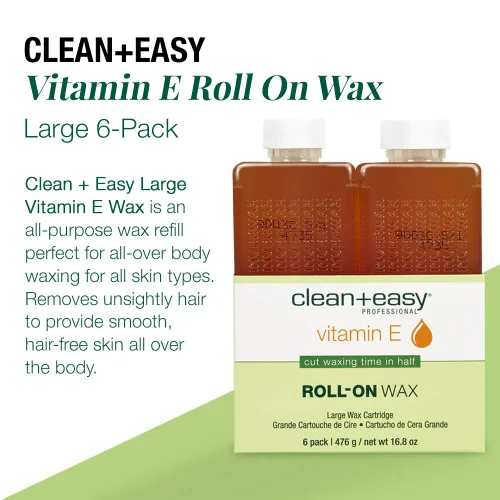 Miniatura 3 de Clean + Easy Vit E - Cera enrollable (6 unidades, vitamina E, peso neto, 16.8 onzas)