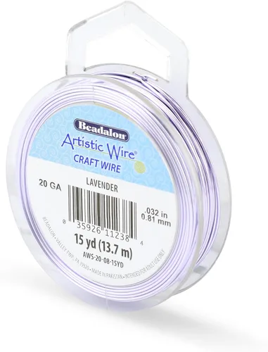 Miniatura 150 de Artistic Wire, alambre para manualidades de calibre 22 bañado en plata, resistente a las manchas, color cobre, blanco, 9,1 m