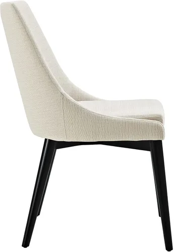 Miniatura 3 de Modway Viscount Mid-Century - Silla de cocina y comedor de tela tapizada moderna en color azul