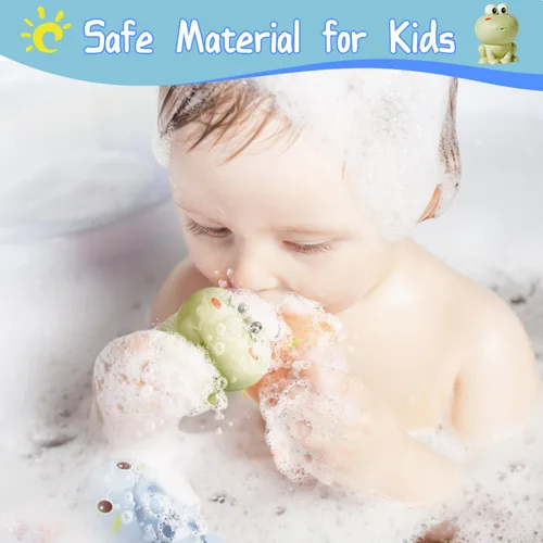 Miniatura 5 de AMCHSURI Juguetes de baño de animales chorros para bebés de 6 a 18 meses y niños pequeños de 1 a 3 años Juguetes de agua en aerosol para bañera