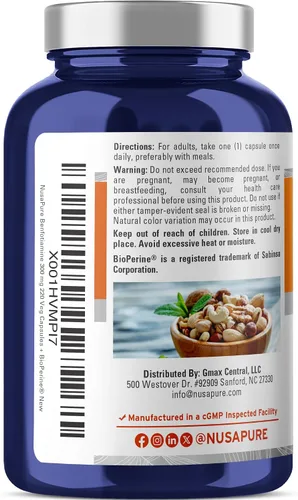 Miniatura 3 de Benfotiamine 300 mg 180 cápsulas vegetales (sin OMG, veganas y sin gluten)