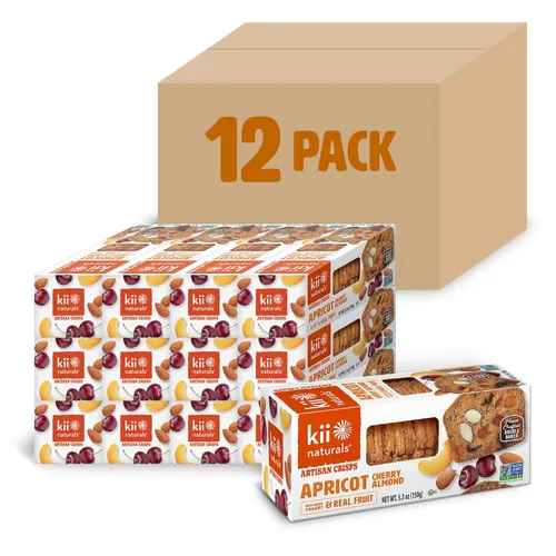 Miniatura 12 de Kii Naturals Artisan Crisps, fecha y nuez, 5.3 onzas (paquete de 1)
