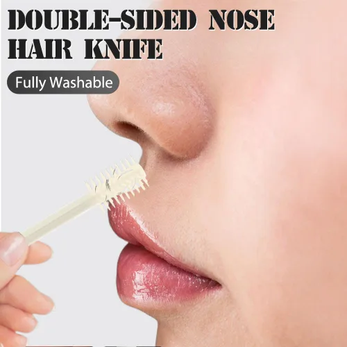 Miniatura 4 de Cortador de Pelo Nasal, Recortador de Pelo de Nariz de Doble Cara 2025, Herramienta Manual de Eliminación de Pelo de Fosas Nasales con Rotación