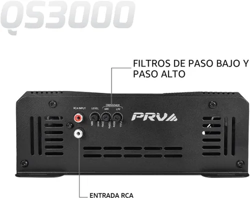 Miniatura 6 de PRV Audio QS3000 Amplificador de audio para automóvil de 1 ohmio y 3000 vatios Amplificador de audio para automóvil de rango completo HD Monoblock