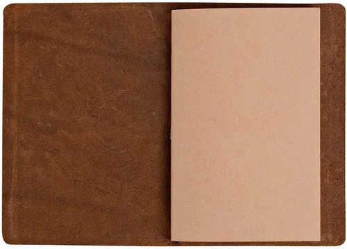 Miniatura 3 de Cuaderno de viaje de bolsillo, de cuero recargable, diario de viaje para hombres y mujeres, funda para cuaderno de notas de campo, Moleskine pequeño
