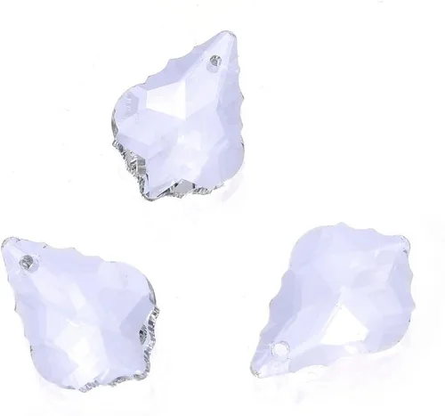 Miniatura 14 de 20pcs checa facetado cristal barroco lámpara colgante gota perlas Suncatcher 0.866 in febrero amatista púrpura piedra natal