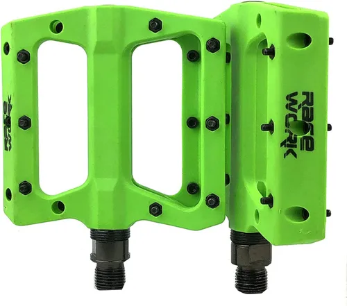 Pedales de bicicleta de montaña Pedales de fibra de nailon MTB para bicicletas de montaña y carretera Pedal de bicicleta de plataforma plana para