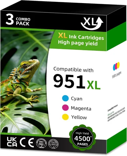 951XL Cartucho de tinta de alto rendimiento de repuesto para HP951XL HP951 951 XL Paquete combinado compatible con HP officejet pro 8600 8100 8610