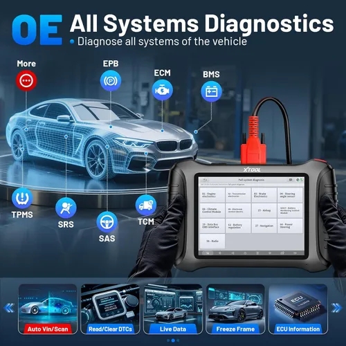Miniatura 6 de XTOOL IP900 Herramienta de escaneo bidireccional Versión 2026 mejorada del escáner D7, herramienta de diagnóstico escáner OBD2, codificación ECU
