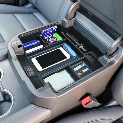 Miniatura 3 de EDBETOS Bandeja Organizadora de Consola Central para Accesorios Chevy Tahoe/Suburban 2021-2025 y GMC Yukon 21-2024, Compatible con Consola Estándar