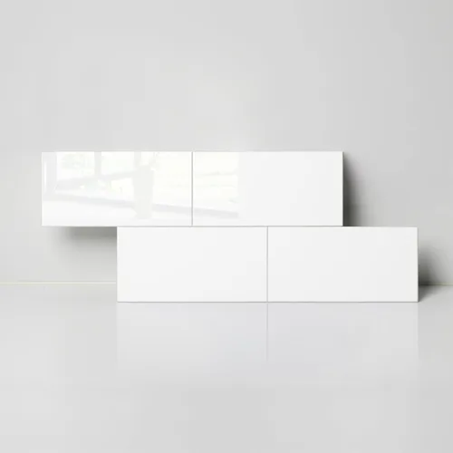 Miniatura 9 de COLAMO Protector contra salpicaduras de lujo de 10 hojas que se despega y pega, azulejo de metro blanco de piedra sintética autoadhesiva de 12"x12
