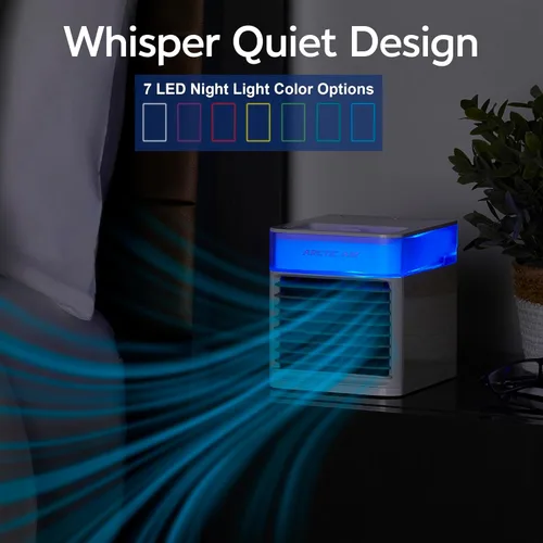 Miniatura 5 de Arctic Air Pure Chill - Enfriador de aire evaporativo de lujo, potente, silencioso, ligero y portátil con tecnología Hydro-Chill para dormitorio