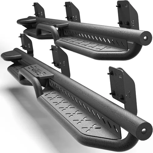 Miniatura 14 de Estribos para Wrangler JK 2007-2018, pasos de trabajo de acero resistente Heavy-Duty Work Steps, 550-LB Capacity, Easy Cab & Bed Access, Jobsite