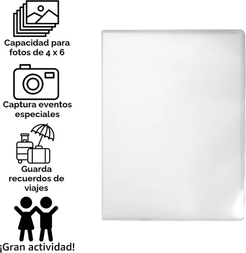 Miniatura 6 de Iconikal Paquete de 5, 4 x 6 pulgadas, capacidad para 24 fotos. Álbumes de fotos con cubierta transparente para almacenar y mostrar recuerdos