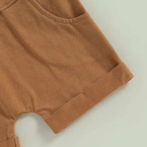 Miniatura 21 de Conjunto de camiseta de manga corta para bebé niño y niña, camiseta de manga corta, pantalones cortos casuales, ropa para recién nacidos, 6, 12, 18