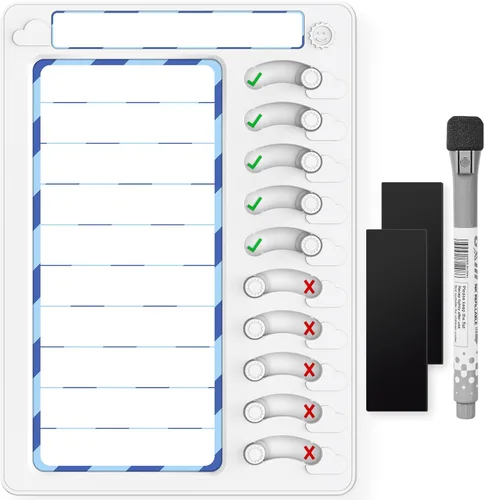 Miniatura 8 de Tabla de tareas para niños, tablero de tareas de borrado en seco, herramientas para TDAH para niños, lista de tareas de lista de tareas tabla